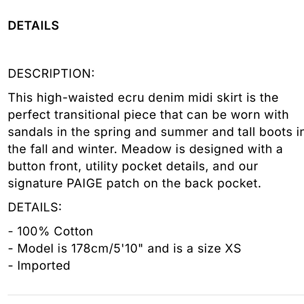 Paige Meadow Midi Skirt Utility Pockets - Picture 8 of 8